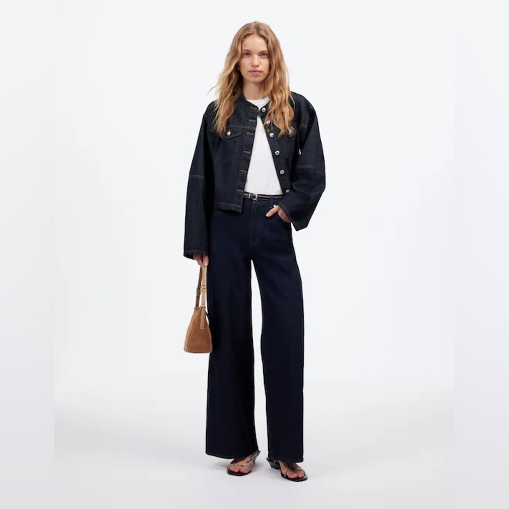 Madewell Dark Indigo Wide-Leg Jeans